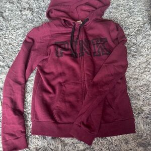 PINK Victoria's Secret Burgundy Hoodie